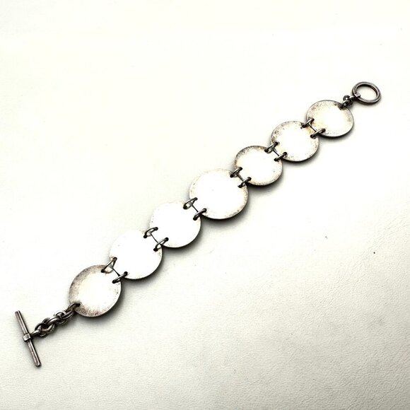 Antique Vintage Asian Happiness Bracelet Sterling Silver Chinese Character - Picture 4 of 6